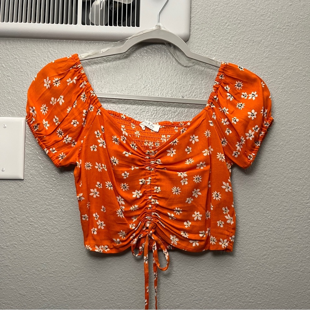 Ruched Crop Top